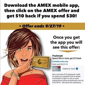 $10 back when you spend $30 !!